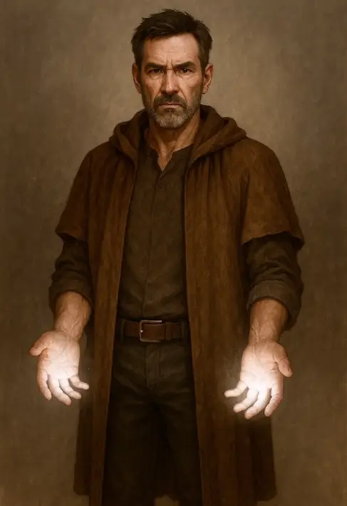 Temple and Tar’s father. Strong, calm, sincere. Human.