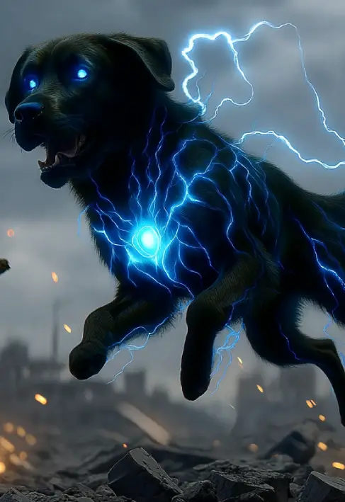 Temple’s mutated, modified robotic dog.